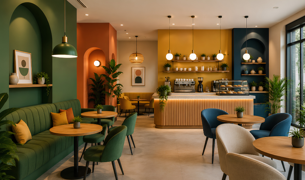 The Psychology of Colour in Modern Cafe Interior Design  